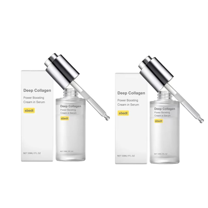 Deep Collagen Power Boost Serum Cream for Face – Korean Glass Skin Anti-Aging, Firming & Hydrating Treatment