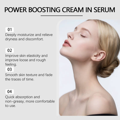 Deep Collagen Power Boost Serum Cream for Face – Korean Glass Skin Anti-Aging, Firming & Hydrating Treatment